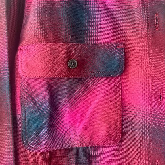 New Eddie Bauer Vibrant Plaid Button Down Shirt (NWT) - Picture 5 of 12